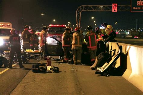 4 injured, 1 arrested following collision on Gardiner Expressway